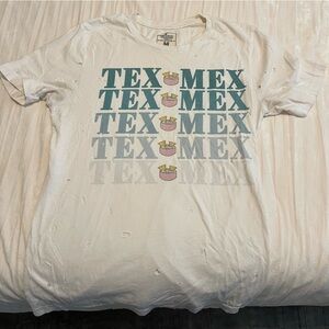 Tex-mex tee with holes GINA